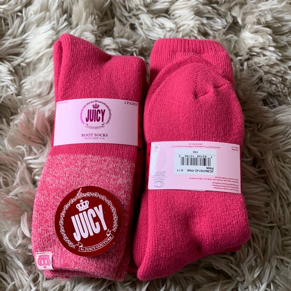 Juicy by juicy couture socks 4 pair for $12